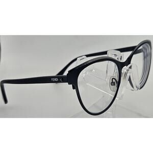 Fendi FF 0278 807 Black Optical Eyeglass Frames Made in Italy 52-18 145 K9